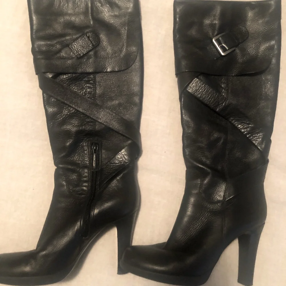 Via Spiga Black Knee High Boots - Picture 2 of 6